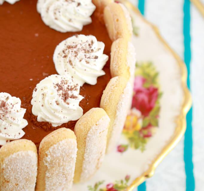 No-Bake Tiramisu Cheesecake for Valentine’s Day
